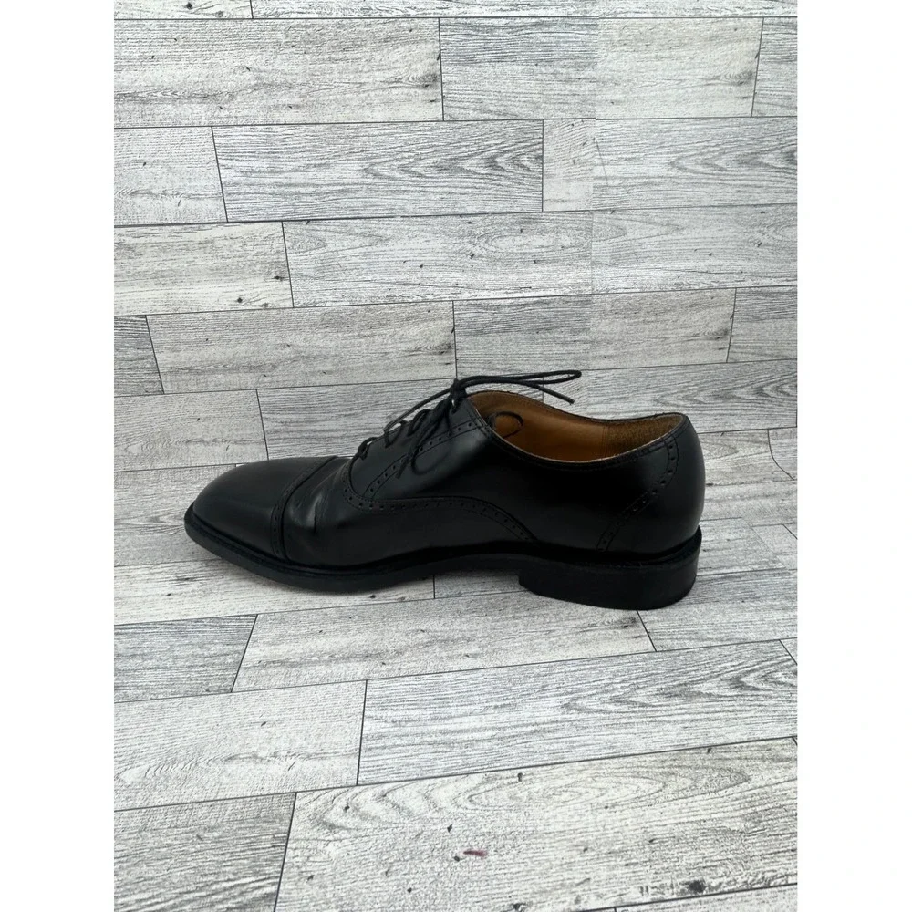Rockport‎ Men APM11411 Black Leather Cap Toe Oxford Dress Shoes Size 9.5 W